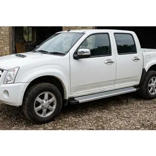 Боковые Подножки Maya V2 (2007-2012, 2 шт., Алюминий) Isuzu D-Max 2002-2011 гг. фото 1