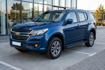 Chevrolet Trailblazer 2012-2019 гг. Боковые Подножки Maya Blue (2 шт., Алюминий) фото 1