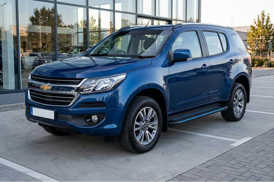 Chevrolet Trailblazer 2012-2019 гг. Боковые Подножки Maya Blue (2 шт., Алюминий) Image