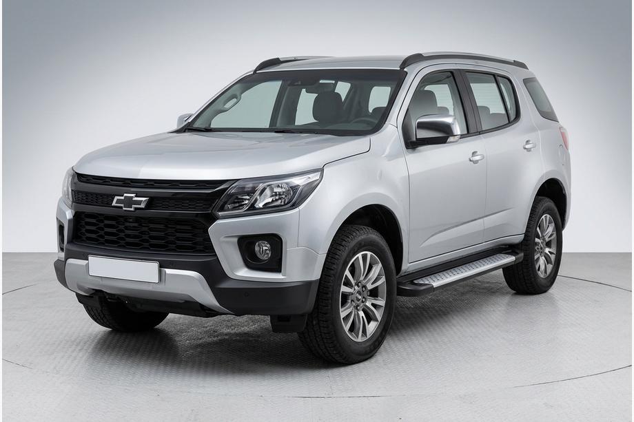 Chevrolet Trailblazer 2012-2019 гг. Боковые пороги Allmond Grey (2 шт., алюминий) Image