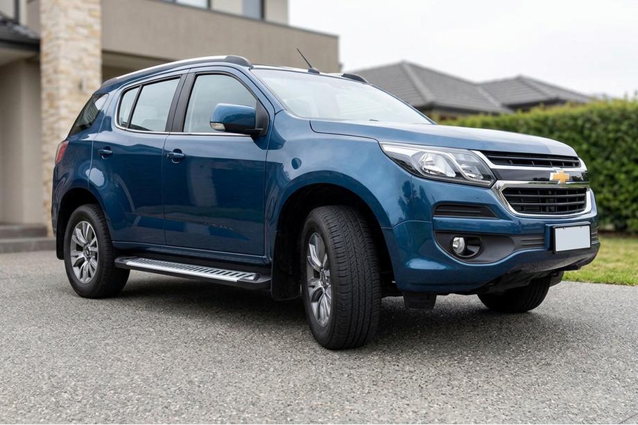 Chevrolet Trailblazer 2012-2019 гг. Боковые Подножки Line (2 шт., Алюминий) Image