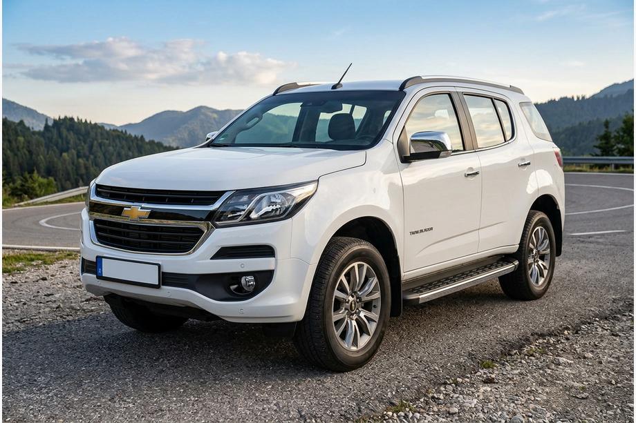 Chevrolet Trailblazer 2012-2019 гг. Боковые Подножки BlackLine (2 шт., Алюминий) Image