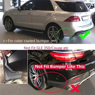 Задние оригинальные брызговики для GLE W166 (бампер в цвет кузова) фото 2