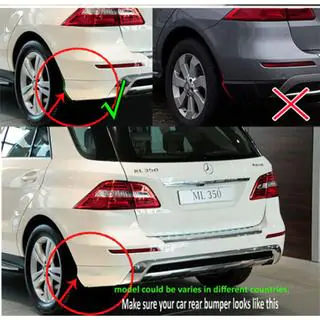 Задние оригинальные брызговики для ML W166 (бампер AMG) фото 4