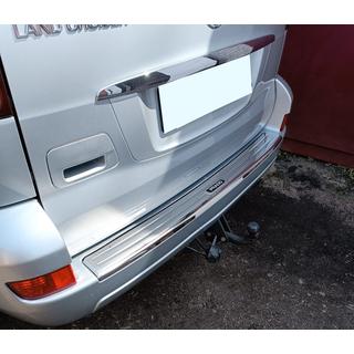 Накладка на задний бампер Toyota Land Cruiser Prado 120 2002-2009 гг. фото 1