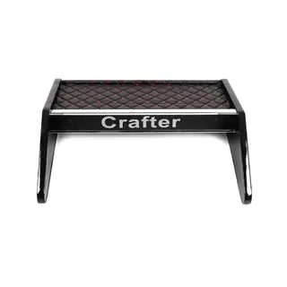 Полка на панель (Черная с красной строчкой) Volkswagen Crafter 2006-2016 гг. фото 3