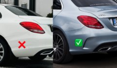 Mercedes C-class W205 2014-2021 гг. Комплект обвеса с диффузором V1 (AMG C63-design 2014-2018) фото 2