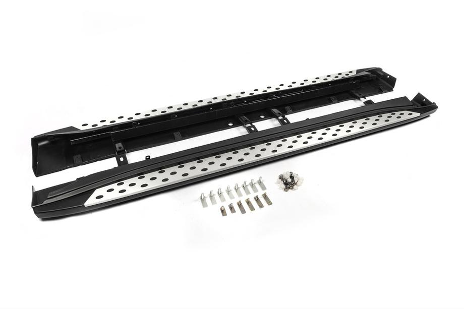 Mitsubishi Outlander 2012-2021 гг. Боковые Подножки OEM (2 шт, Алюминий) Image