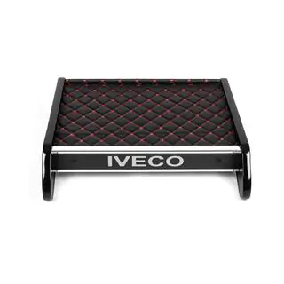 Полка на панель (Черная с красной строчкой) Iveco Daily 2006-2014 гг. фото 3
