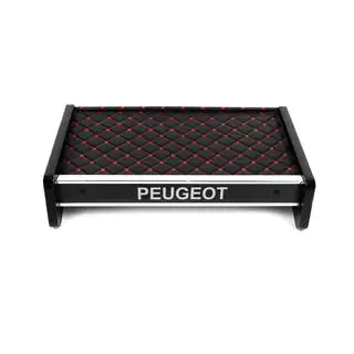 Полка на панель (Черная с красной строчкой) Peugeot Boxer 2006-2025 гг. фото 2