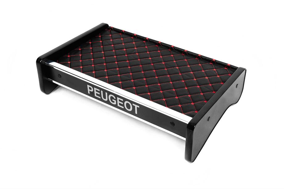 Peugeot Boxer 2006-2025 гг. Полка на панель (Черная с красной строчкой) Image
