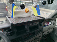 Renault Master 1998-2010 гг. Полка на панель (Черная с красной строчкой) фото 5