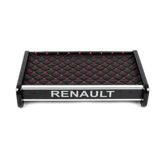 Полка на панель (Черная с красной строчкой) фото 3