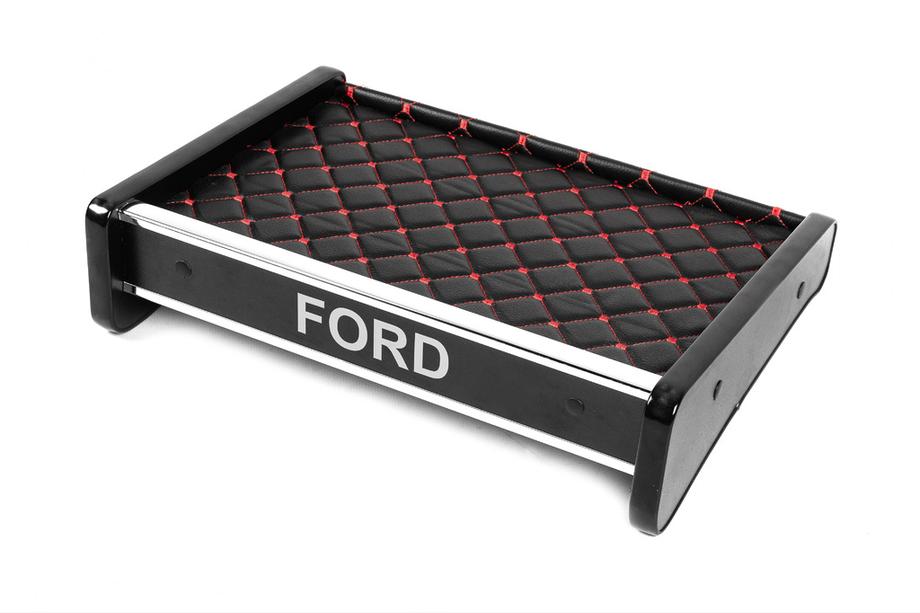 Полка на панель (Черная с красной строчкой) Image