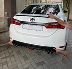 Toyota Corolla 2013-2019 гг. Задний диффузор V3 (1234 Upgrade) фото 1