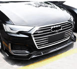 Audi A6 C8 2018–2025 гг. Передняя губа (черная) фото 2