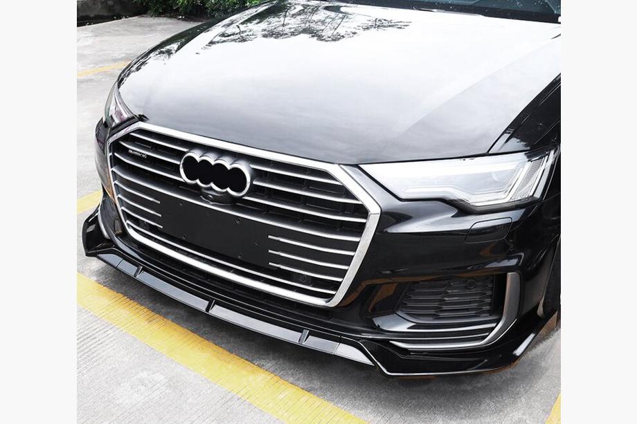 Audi A6 C8 2018–2025 гг. Передняя губа (черная) Image