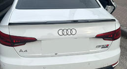 Audi A4 B9 2015-2024 гг. Спойлер Lip (1234 Upgrade, Черный) фото 1