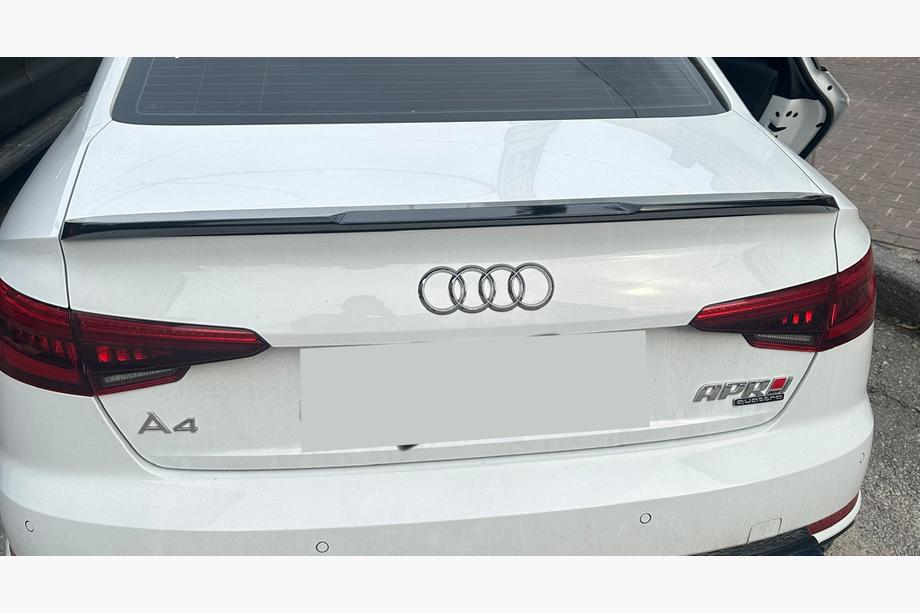 Audi A4 B9 2015-2024 гг. Спойлер Lip (1234 Upgrade, Черный) Image