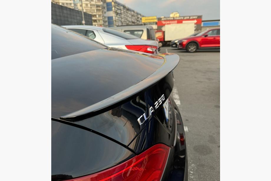 Mercedes CLA C117 2013-2019 гг. Спойлер Lip (1234 Upgrade, Черный) Image