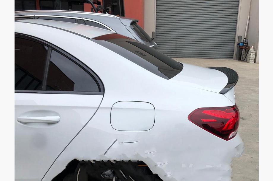 Mercedes A-сlass W177 2018- гг. Спойлер Lip (1234 Upgrade, Черный) Image