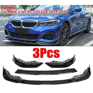 Передний лип 1234 Upgrade (черный) BMW 3 серия G20/G21 2018- гг. фото 1