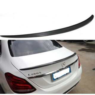 Mercedes C-сlass W205 Coupe Спойлер LIP (1234 Upgrade, черный)