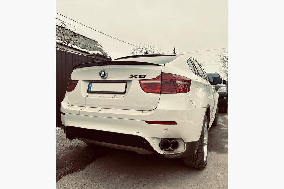 BMW X6 E71 2008–2014 гг. Спойлер Lip (1234 Upgrade, Черный) Image