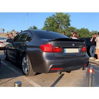 Спойлер LIP V1 (1234 Upgrade, Черный) BMW 3 серия F30/F31 2012-2019 гг. фото 1