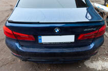 BMW 5 серия G30/G31 2017-2023 гг. Спойлер M-Performance V1 (1234 Upgrade, Черный) фото 3