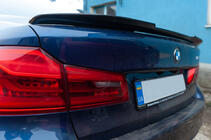 BMW 5 серия G30/G31 2017-2023 гг. Спойлер M-Performance V1 (1234 Upgrade, Черный) фото 5