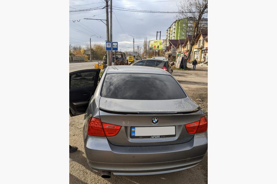 BMW 3 серия E90/E91 2005-2011 гг. Спойлер HongHang V2 (ABS, Черный Глянец) Фото 4