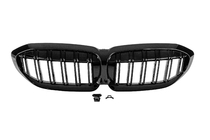 BMW 3 серия G20/G21 2018- гг. Решетки M-Look V2 (2018-2022, Черный Глянец) фото 3