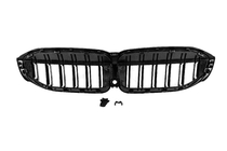 BMW 3 серия G20/G21 2018- гг. Решетки M-Look V2 (2018-2022, Черный Глянец) фото 10