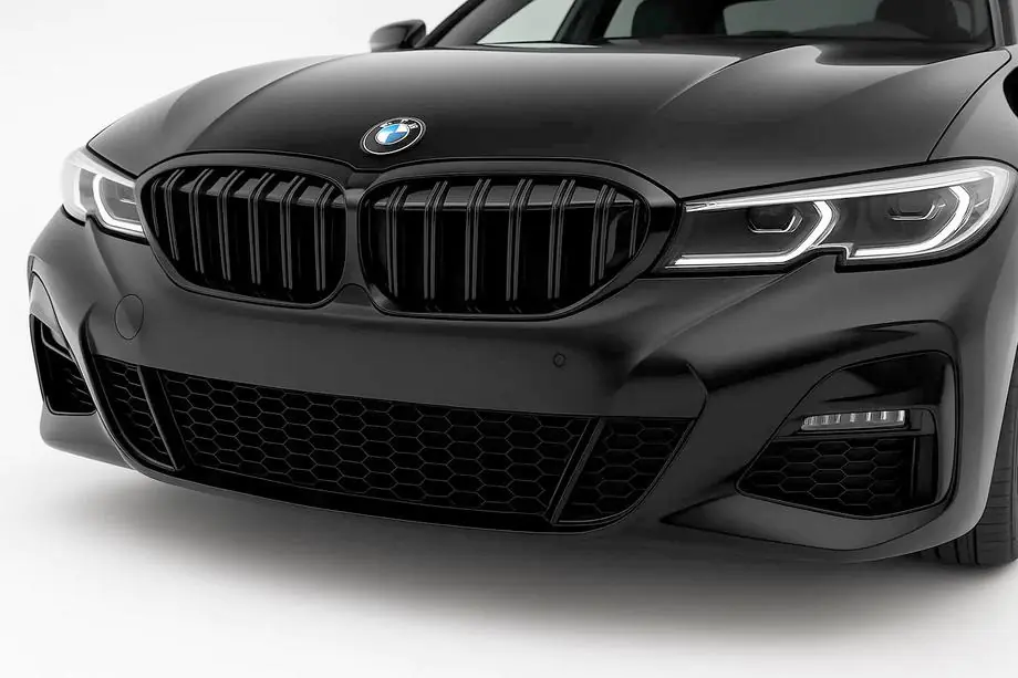 BMW 3 серия G20/G21 2018- гг. Решетки M-Look V2 (2018-2022, Черный Глянец) Без места под камеру