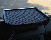 Полка на панель (Черная с красной строчкой) фото 1 Полка на панель (Черная с красной строчкой) фото 1