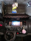 Volkswagen T5 Transporter 2003-2010 гг. Полка на панель (Черная с красной строчкой) фото 2