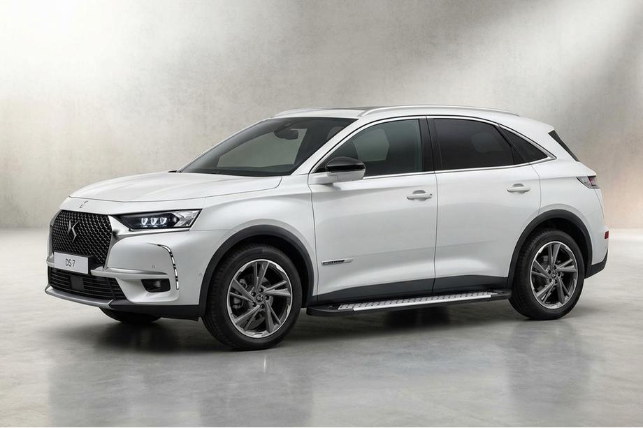 DS 7 Crossback 2017-2022 гг. Боковые пороги Allmond Grey (2 шт., алюминий) Image