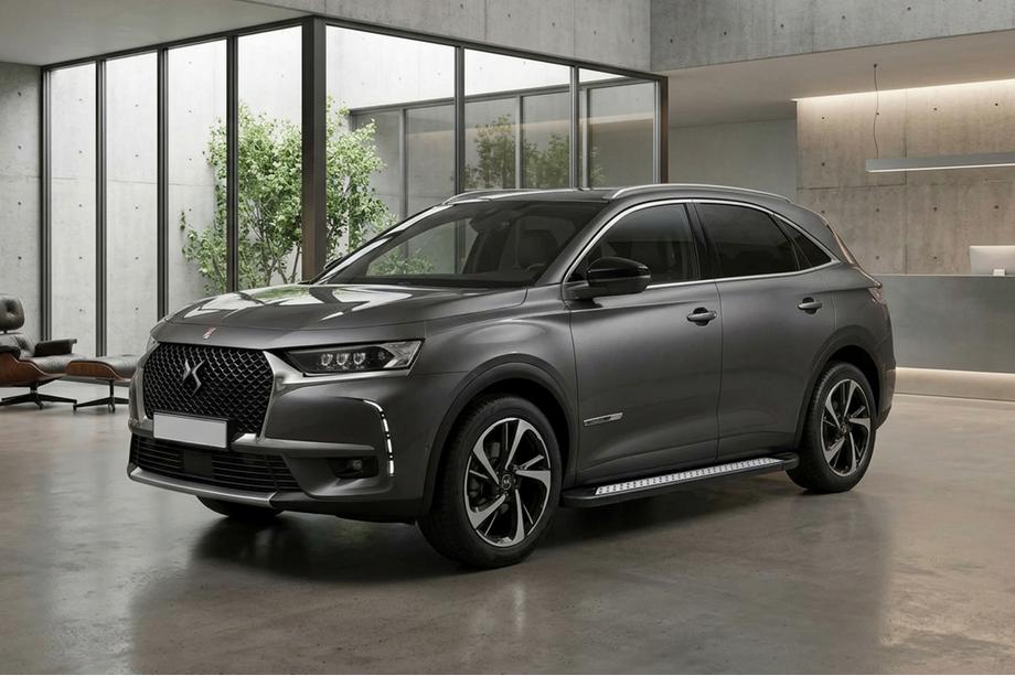 DS 7 Crossback 2017-2022 гг. Боковые Подножки Vision New Black (2 шт., Алюминий) Image
