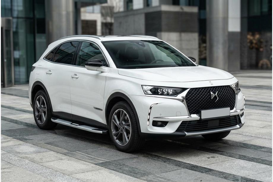 DS 7 Crossback 2017-2022 гг. Боковые Подножки Mevsim Grey (2 шт., Алюминий) Image