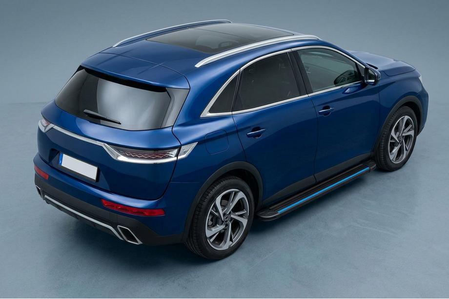 DS 7 Crossback 2017-2022 гг. Боковые Подножки Maya Blue (2 шт., Алюминий) Image