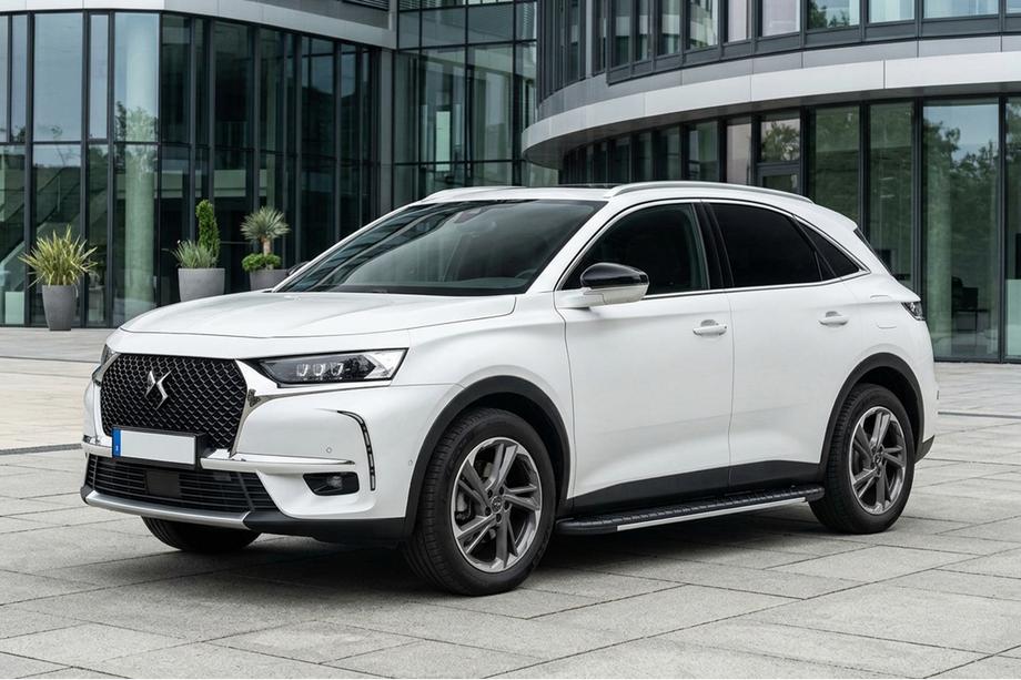 DS 7 Crossback 2017-2022 гг. Боковые пороги Bosphorus Grey (2 шт., алюминий) Image
