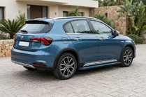 Fiat Tipo Cross 2021- гг. Боковые Подножки Maya Blue (2 шт., Алюминий) фото 1