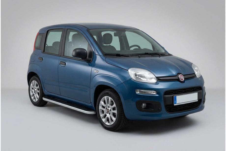 Fiat Panda 2011-2023 гг. Боковые Подножки Tayga Grey (2 шт., Алюминий) Фото 1
