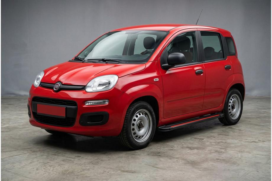 Fiat Panda 2011-2023 гг. Боковые Подножки Maya Red (2 шт., Алюминий) Image