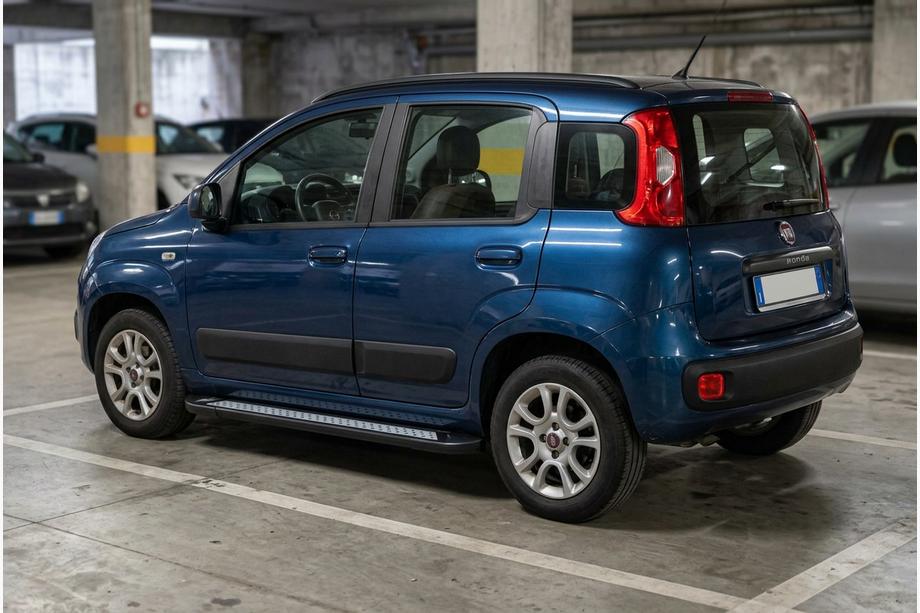 Fiat Panda 2011-2023 гг. Боковые Подножки Vision New Black (2 шт., Алюминий) Фото 1