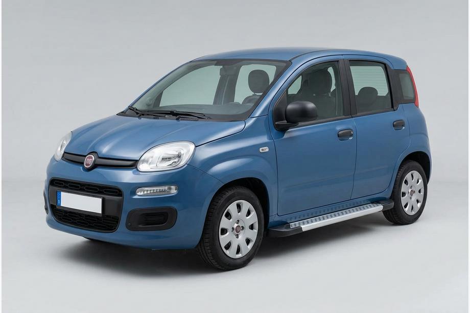 Fiat Panda 2011-2023 гг. Боковые Подножки Vision New Grey (2 шт., Алюминий) Фото 1