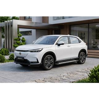 Боковые Подножки Vision New Black (2 шт., Алюминий) Honda HR-V 2021- гг. фото 1