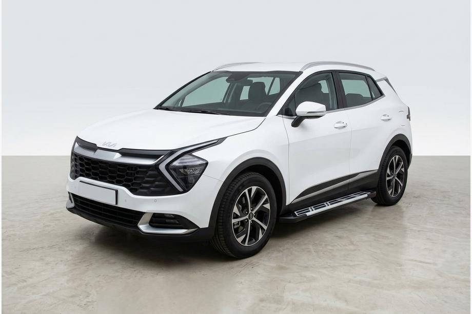 Kia Sportage 2021- гг. Боковые Подножки Sunrise (2 шт., Алюминий) Фото 1
