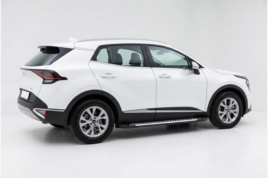 Kia Sportage 2021- гг. Боковые Подножки Line (2 шт., Алюминий) Фото 1